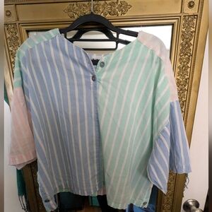Russ Pastel Striped Button Down Shirt
